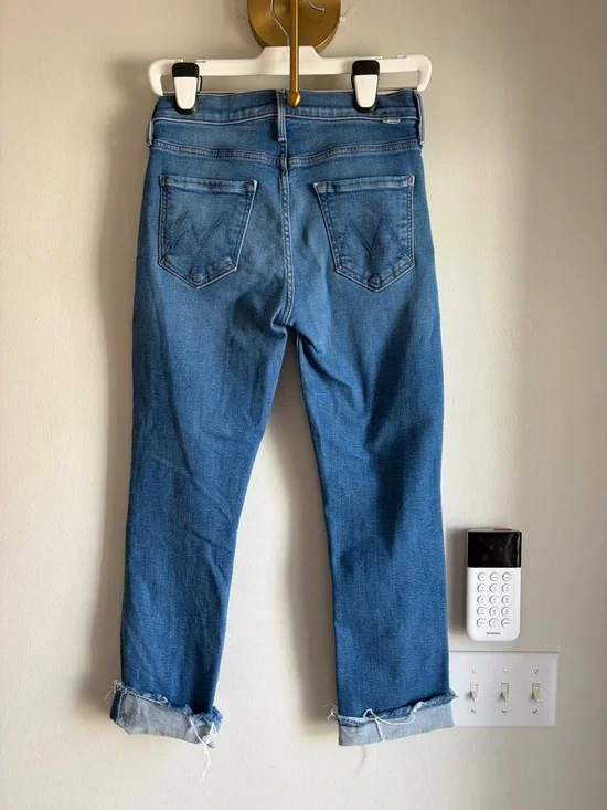 Mother Mid Rise Dazzler Ankle Fray 27 - Picture 3 of 6